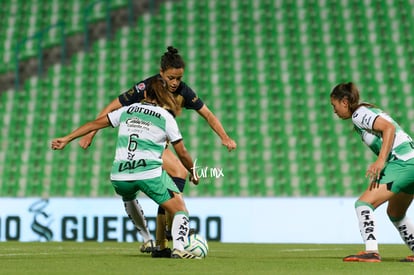 Stephanie Ribeiro, Brenda López | Santos Laguna vs Pumas UNAM J7 A2022 Liga MX femenil