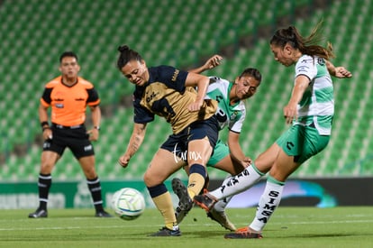 Priscila Padilla, Stephanie Ribeiro | Santos Laguna vs Pumas UNAM J7 A2022 Liga MX femenil