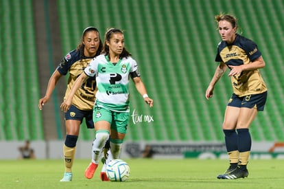 Cinthya Peraza, Chandra Eigenberger | Santos Laguna vs Pumas UNAM J7 A2022 Liga MX femenil