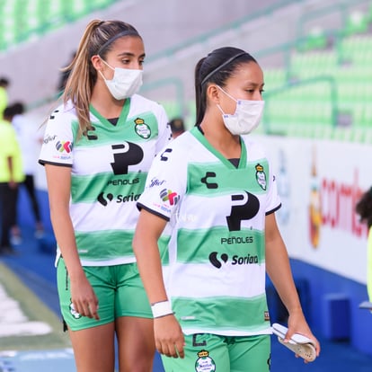 Catherine Calvillo, Ana Peregrina | Santos Laguna vs Querétaro J1 A2022 Liga MX femenil