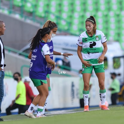 Celebración de gol, Lia Romero | Santos Laguna vs Querétaro J1 A2022 Liga MX femenil