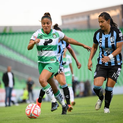 Alexia Villanueva, Alondra Camargo | Santos Laguna vs Querétaro J1 A2022 Liga MX femenil