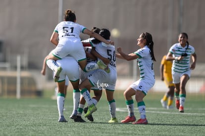 festejo de gol, Paulina Peña | Santos vs Tigres J16 C2022 Liga MX