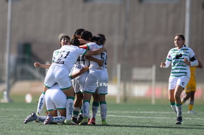 festejo de gol, Paulina Peña | Santos vs Tigres J16 C2022 Liga MX