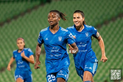 Festejo de gol de Mia, Uchenna Kanu, Lydia Rangel | Santos Laguna vs Tigres J9 A2022 Liga MX femenil