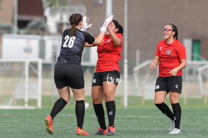 Samantha Meza, Arely Campomanes, Kimberly Hernández | Santos Laguna vs Tijuana femenil J18 A2022 Liga MX