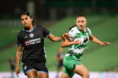 Natalia Miramontes, Daniela Flores | Santos  Laguna vs Cruz Azul Liga MX Femenil J15