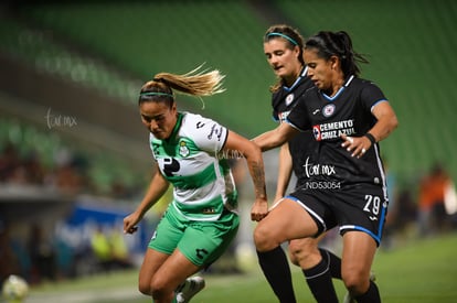 Alexia Villanueva, Claudia Cid | Santos  Laguna vs Cruz Azul Liga MX Femenil J15