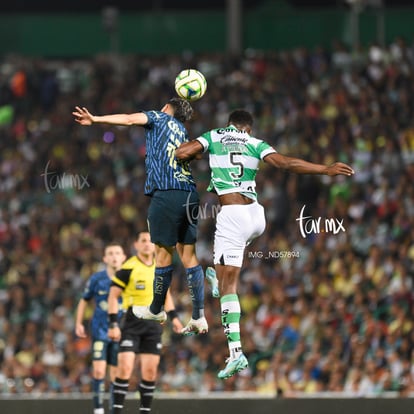 Félix Torres, Diego Valdés | Santos vs America J5 C2023 Liga MX