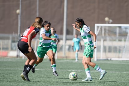 Ailin Serna, Lorena Vega, Paulina Peña | Santos vs Atlas J10 C2023 Liga MX