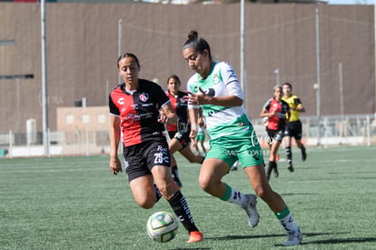 Daniela Meza, Paola Vidal | Santos vs Atlas J10 C2023 Liga MX