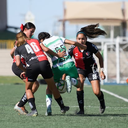 Ailin Serna, Lorena Vega, Ashleen Carrillo, Ana Torres | Santos vs Atlas J10 C2023 Liga MX