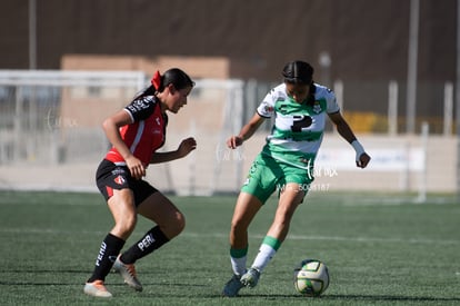 Ailin Serna, Ashleen Carrillo | Santos vs Atlas J10 C2023 Liga MX