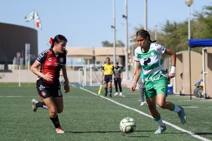 Ailin Serna, Ashleen Carrillo | Santos vs Atlas J10 C2023 Liga MX