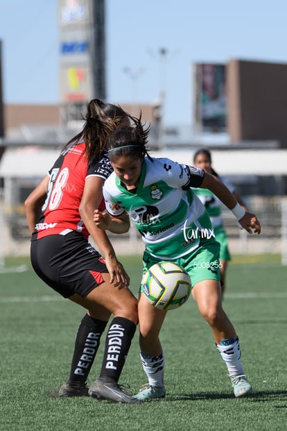 Ana Torres, Maika Albéniz | Santos vs Atlas J10 C2023 Liga MX