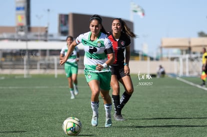 Ana Torres, Maika Albéniz | Santos vs Atlas J10 C2023 Liga MX