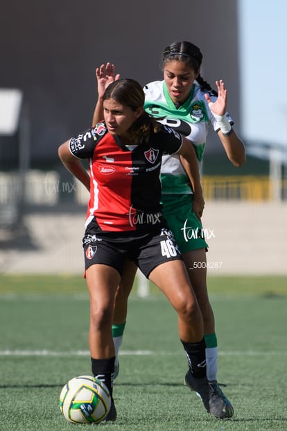 Ailin Serna, Lorena Vega | Santos vs Atlas J10 C2023 Liga MX