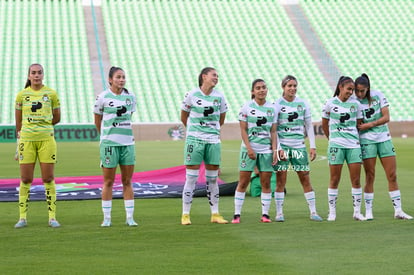 Katia Estrada, Priscila Padilla, Marianne Martínez, Lia Rome | Santos vs Chivas femenil