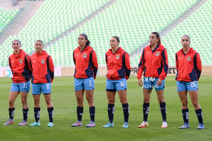 Daniela Delgado, Adriana Iturbide, Diana Rodríguez, Anette V | Santos vs Chivas femenil