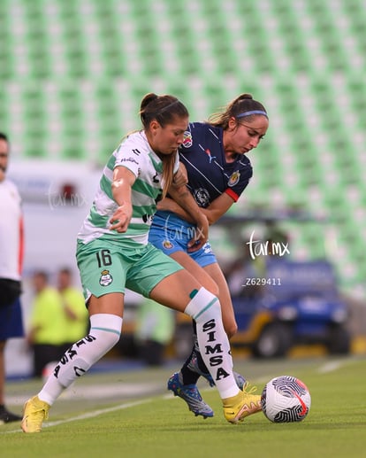 Priscila Padilla, Angélica Torres | Santos vs Chivas femenil