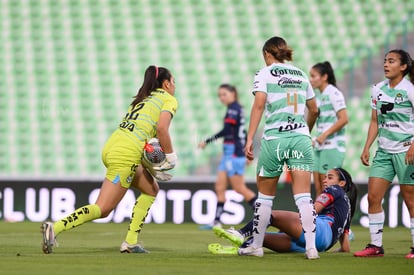 Lourdes De León, Karol Contreras, Christian Jaramillo, Maria | Santos vs Chivas femenil