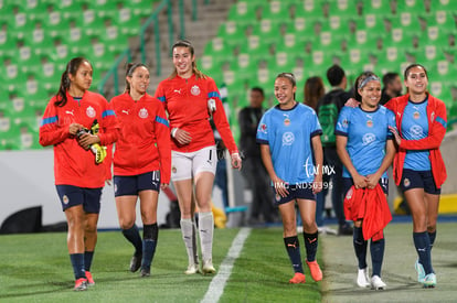 Celeste Espino, Adriana Iturbide | Guerreras del Santos Laguna vs Chivas de Guadalajara J3 C2023 Liga MX femenil