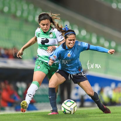 Alexxandra Ramírez, Joseline Montoya | Guerreras del Santos Laguna vs Chivas de Guadalajara J3 C2023 Liga MX femenil