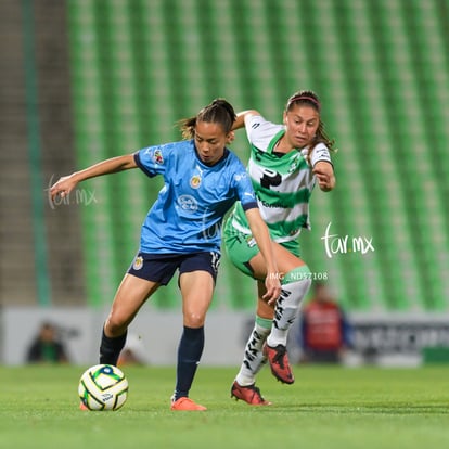 Priscila Padilla, Anette Vázquez | Guerreras del Santos Laguna vs Chivas de Guadalajara J3 C2023 Liga MX femenil