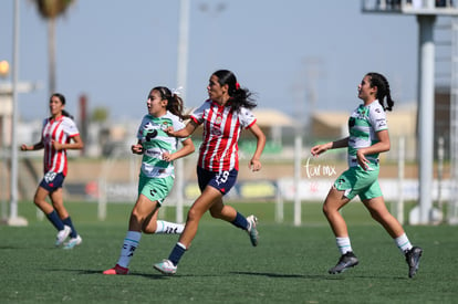 Joanna Aguilera, Ariana Navarro, Tania Baca | Santos Laguna vs Chivas sub 19