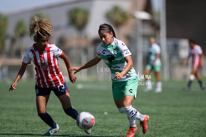 Mariana Andrade, Maika Albéniz | Santos Laguna vs Chivas sub 19