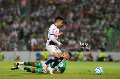 Fernando Beltrán, Juan Brunetta | Santos vs Chivas J6 A2023 Liga MX