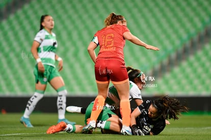 Andrea Hernández, Paola Calderón | Santos vs FC Juárez J13 C2023 Liga MX femenil