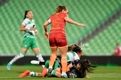 Andrea Hernández, Paola Calderón | Santos vs FC Juárez J13 C2023 Liga MX femenil