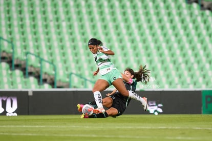 Juelle Love, Karen Gómez | Santos vs Leon femenil