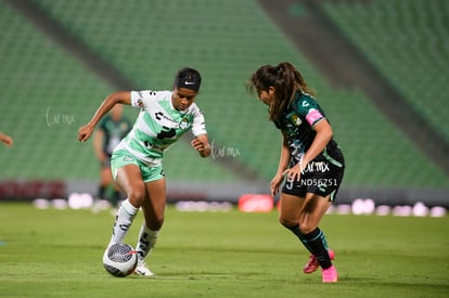 Juelle Love, Karen Gómez | Santos vs Leon femenil