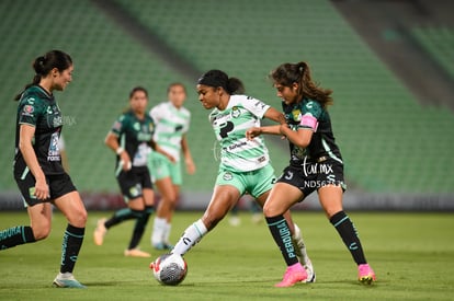 Juelle Love, Karen Gómez | Santos vs Leon femenil