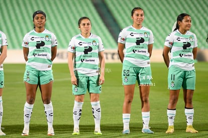 Juelle Love, Cynthia Rodríguez, Daniela García | Santos vs Leon femenil