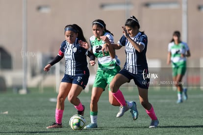 Ailin Serna, Ximena Peña, Andrea Cázares | Guerreras del Santos Laguna vs Rayadas de Monterrey femenil sub 18