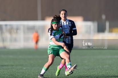 Tania Baca, Miranda Peña | Guerreras del Santos Laguna vs Rayadas de Monterrey femenil sub 18