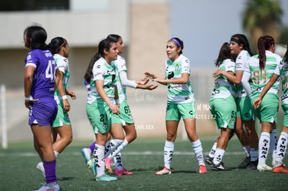 festejo de gol, Joanna Aguilera | Santos vs Rayadas del Monterrey sub 19