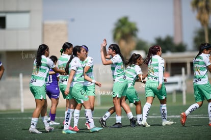 festejo de gol, Tania Baca | Santos vs Rayadas del Monterrey sub 19