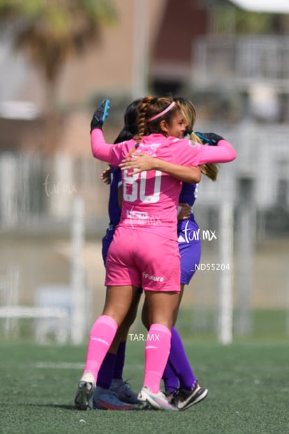 festejo de gol, Sandra Guillermo | Santos vs Rayadas del Monterrey sub 19