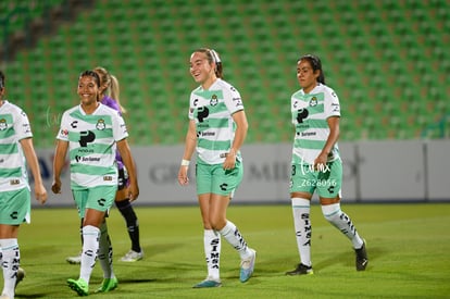 Luisa De Alba, Arlett Tovar, Brenda López | Santos Laguna vs Tuzas del Pachuca femenil