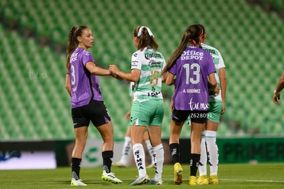 Luisa De Alba, Alexandra Godínez, Janelly Farias | Santos Laguna vs Tuzas del Pachuca femenil