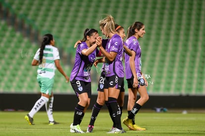 festejo de gol Pachuca, Karen Díaz, Verónica Corral | Santos Laguna vs Tuzas del Pachuca femenil