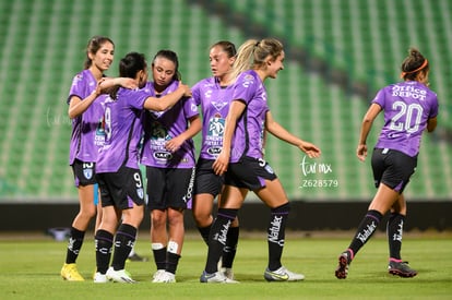 festejo de gol Pachuca, Alice Soto, Verónica Corral | Santos Laguna vs Tuzas del Pachuca femenil