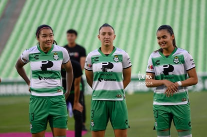 Priscila Padilla, Natalia Miramontes, Alexxandra Ramírez | Santos Laguna vs Puebla Liga MX femenil