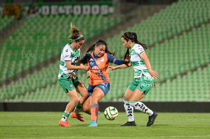 María Yokoyama, Daniela Delgado, Samantha Martínez | Santos Laguna vs Puebla Liga MX femenil