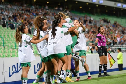 Gol, Alexia Villanueva, Marianne Martínez, Alejandra Curiel, | Santos Laguna vs Puebla Liga MX femenil