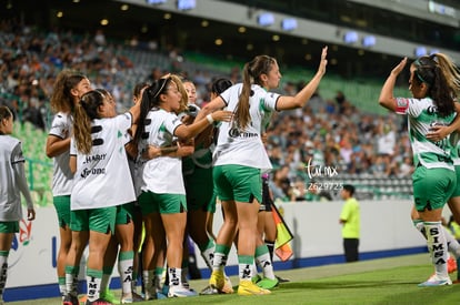 Gol, Alexia Villanueva, Priscila Padilla, Katia Estrada | Santos Laguna vs Puebla Liga MX femenil